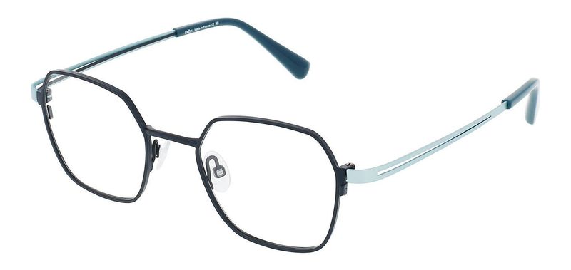 Oxibis Sechseckig Brillen SA2 Blau für Dame