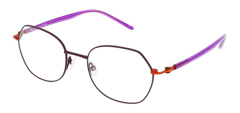 Oxibis Hexagonal Eyeglasses LO26 Purple for Woman