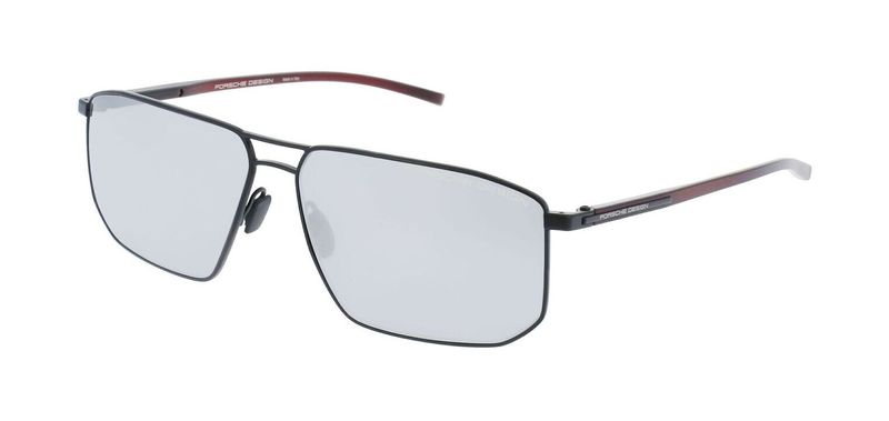 Porsche Design Rectangle Sunglasses P8696 Black for Man