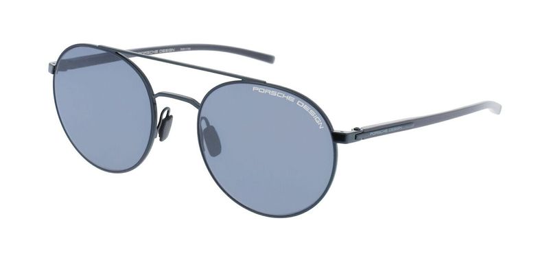 Porsche Design Round Sunglasses P8932 Blue for Man