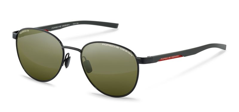 Porsche Design Round Sunglasses P8945 Black for Unisex