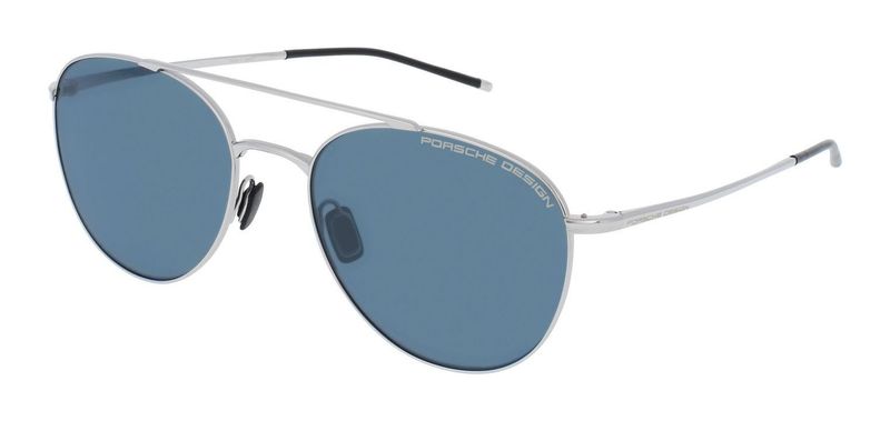 Porsche Design Round Sunglasses P8947 Silver for Unisex