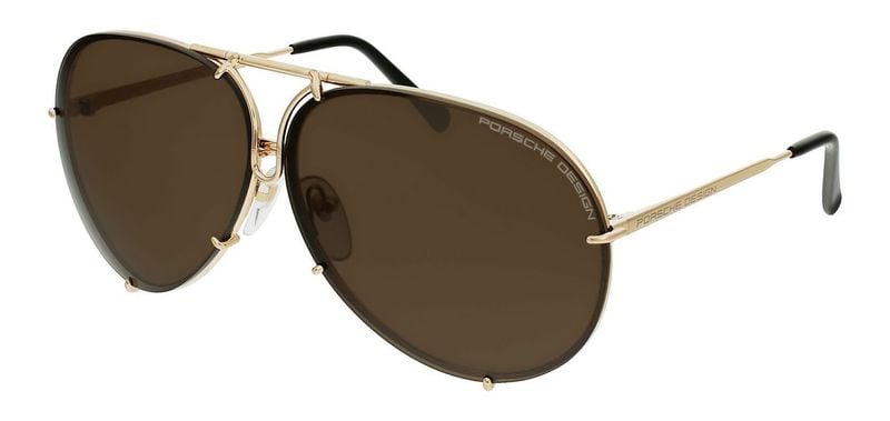 Lunettes de soleil Porsche Design Aviator P8478S Doré pour Homme