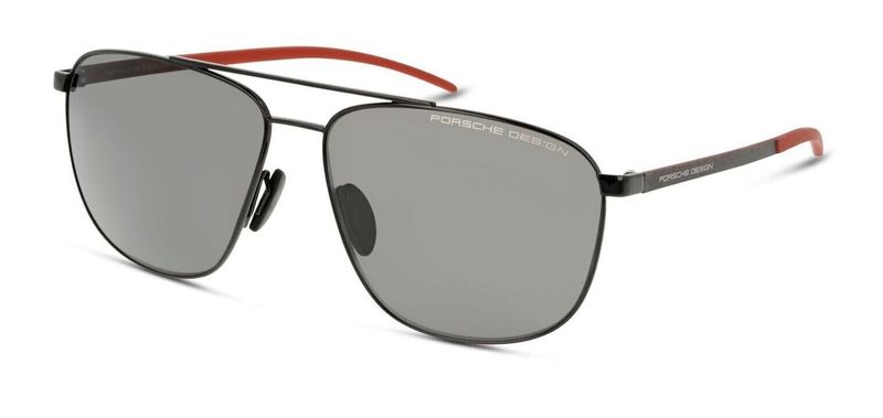 Porsche Design Rectangle Sunglasses P8909 Black for Man