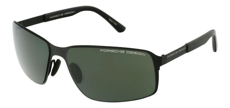 Porsche Design Rectangle Sunglasses P8565 Black for Man