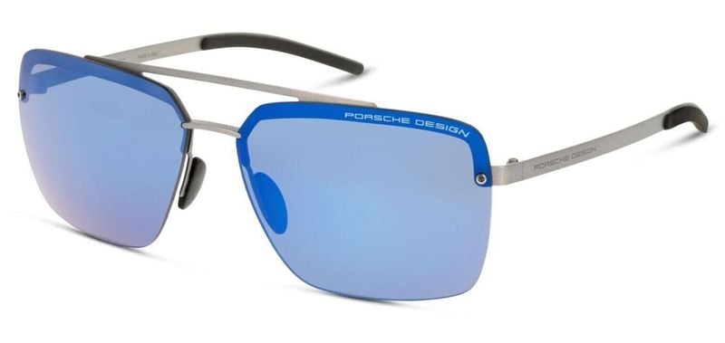 Lunettes de soleil Porsche Design Rectangle P8694 Gris pour Homme