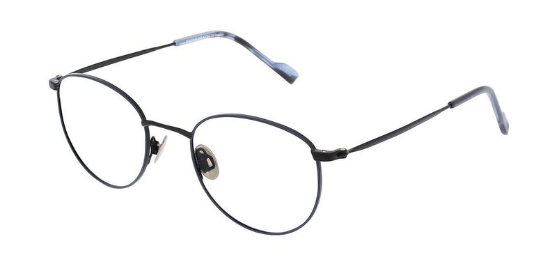 Titanflex Round Eyeglasses 820822 Matt black for Man