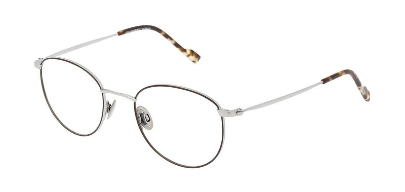 Titanflex Round Eyeglasses 820822 Grey for Man