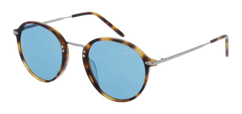 Lunettes de soleil Jaguar Ronde 37277 Marron pour Homme