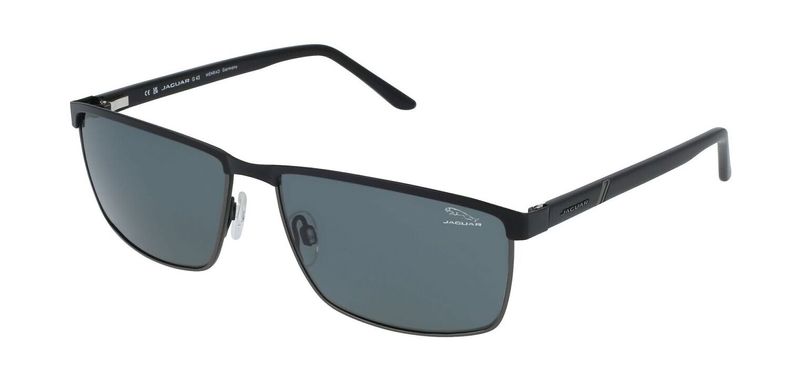 Lunettes de soleil Jaguar Rectangle 37364 Noir pour Homme