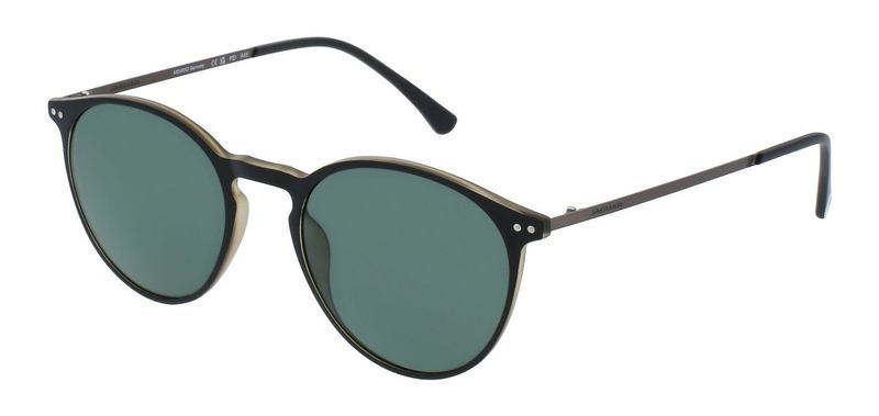 Jaguar Round Sunglasses 37621 Black for Man