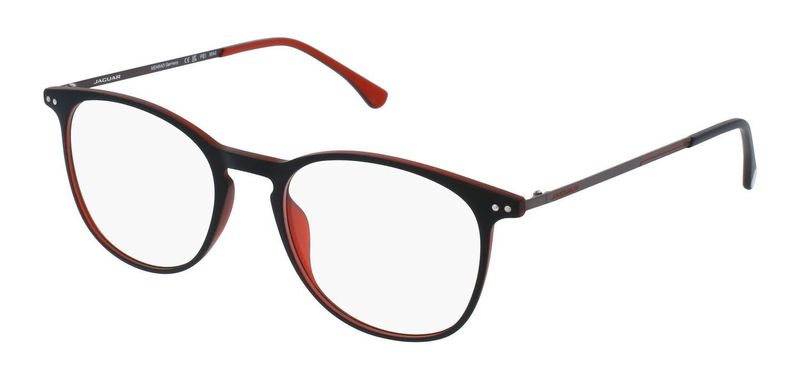 Jaguar Oval Eyeglasses 36826 Black for Man