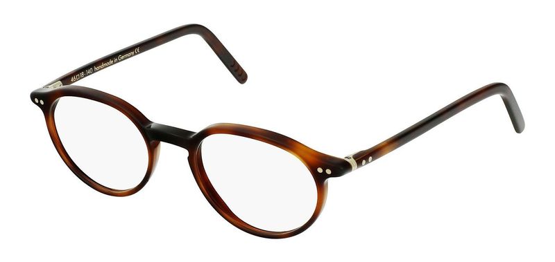 Lunor Round Eyeglasses A5 215 Havana for Woman