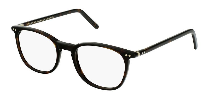 Lunor Oval Brillen A5 234 Braun für Herr