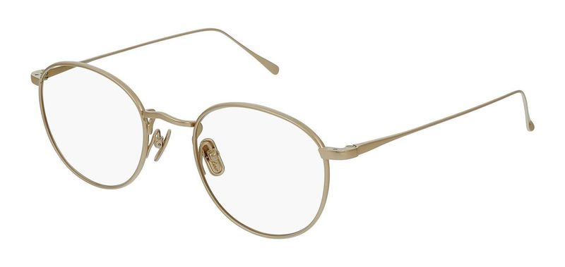 Lunor Rund Brillen M9 01 Gold für Dame