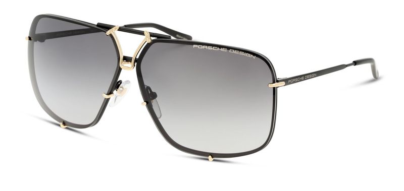 Lunettes de soleil Porsche Design Rectangle P8928 Noir pour Homme