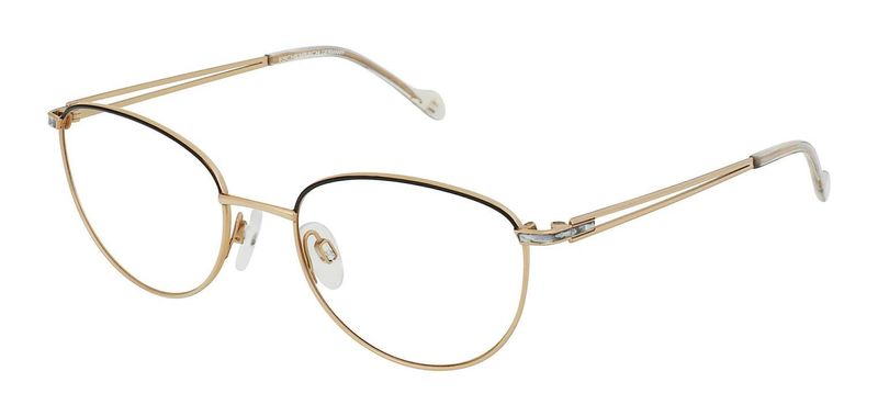 Lunettes de vue Titanflex Rectangle 890080 Noir pour Femme