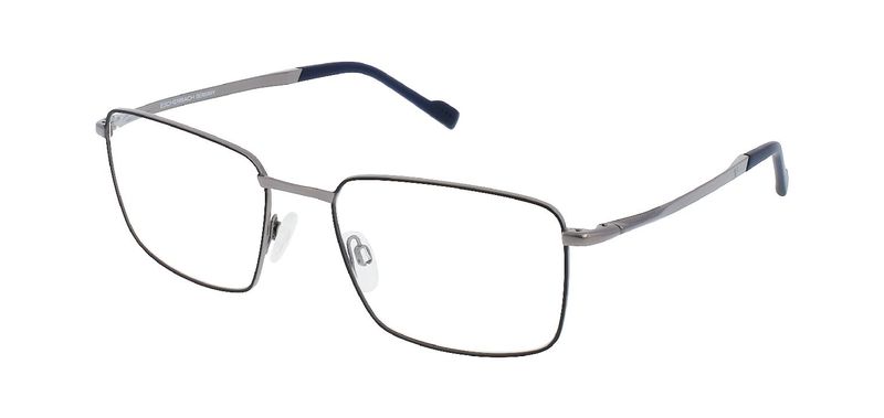 Titanflex Rechteckig Brillen 820897 Grau für Herr