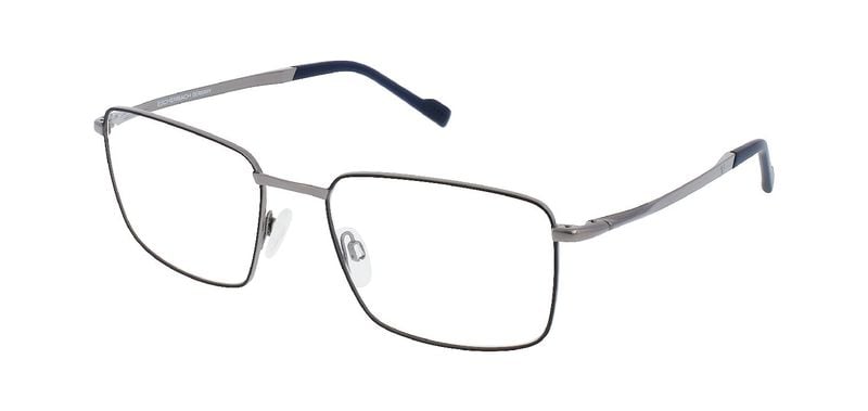 Lunettes de vue Titanflex Rectangle 820897 Gris pour Homme