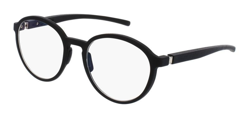 Lunettes de vue Meyer Ronde MORA Noir pour Femme