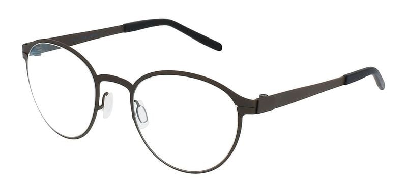 Lunettes de vue Meyer Ronde AUSTIN Marron pour Femme