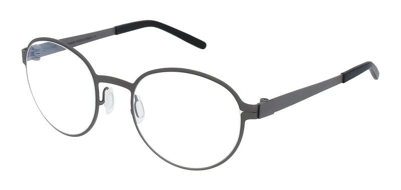 Lunettes de vue Meyer Ronde DETROIT Gris pour Homme