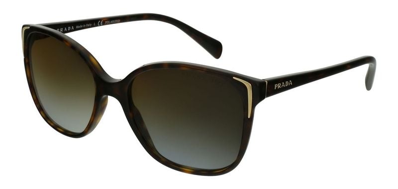 Prada Oval Sonnenbrillen 0PR 01OS Havana für Damen