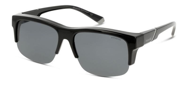 Polaroid Rectangle Sunglasses PLD 9012/S Black for Unisex