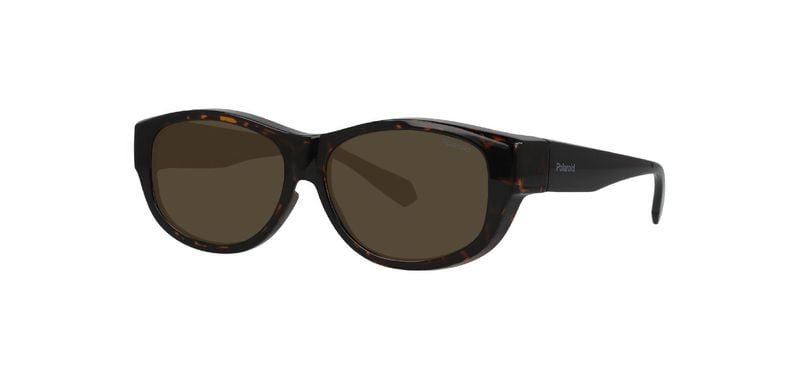 Polaroid Oval Sunglasses PLD 9020/S Havana for Unisex