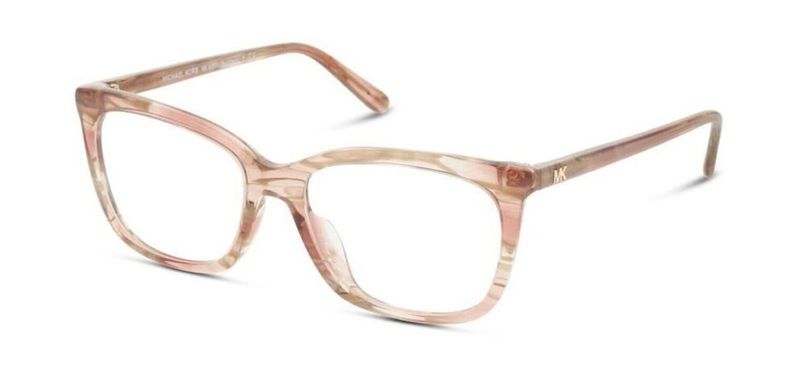 Michael Kors Rechteckig Brillen 0MK4080U Rosa für Dame
