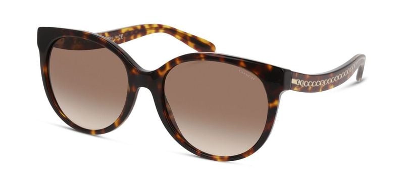 Coach Round Sunglasses 0HC8321 Tortoise shell for Woman