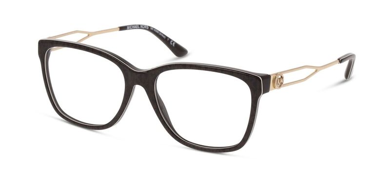 Michael Kors Rechteckig Brillen 0MK4088 Braun für Dame