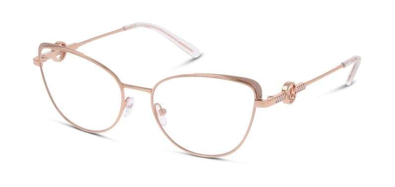 Michael Kors Schmetterling Brillen 0MK3058B Rosa für Dame