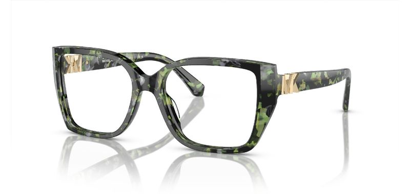 Michael Kors Quadratisch Brillen 0MK4115U Grün für Dame