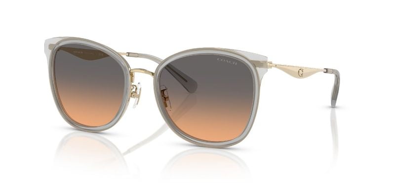 Coach Carré Sunglasses 0HC7170 Gold for Woman