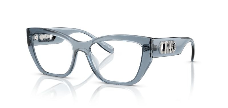 Lunettes de vue Michael Kors Rectangle 0MK4149U Bleu pour Femme