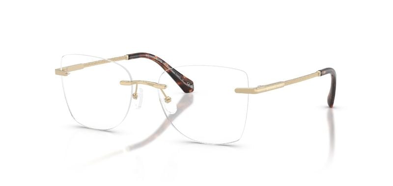 Lunettes de vue Michael Kors Carré 0MK3099 Doré pour Femme