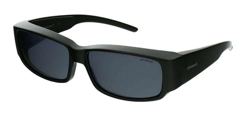Lunettes de soleil Polaroid Rectangle P8301 Noir mat pour Homme-Femme
