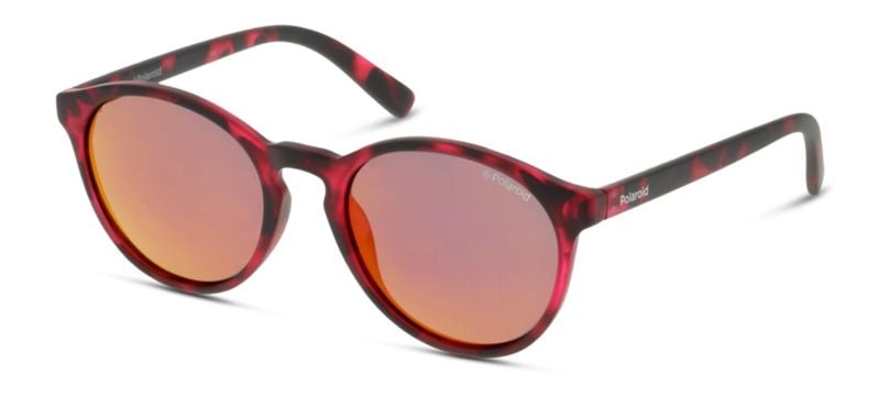 Polaroid Kids Oval Sonnenbrillen PLD 8024/S Rosa für Kinder