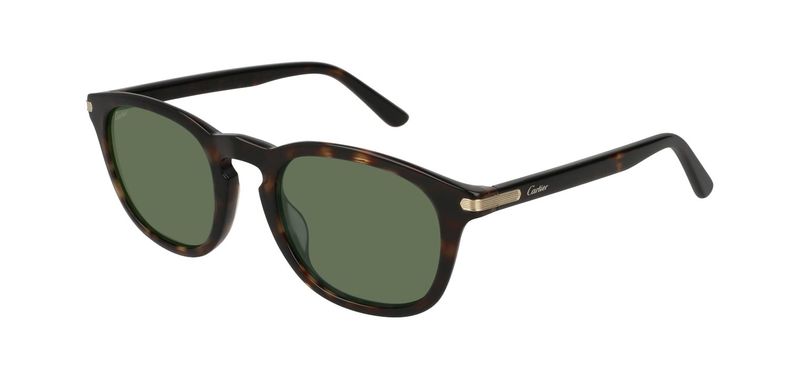 Cartier Round Sunglasses CT0011S Havana for Unisex