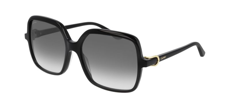 Cartier Rectangle Sunglasses CT0219S Black for Woman