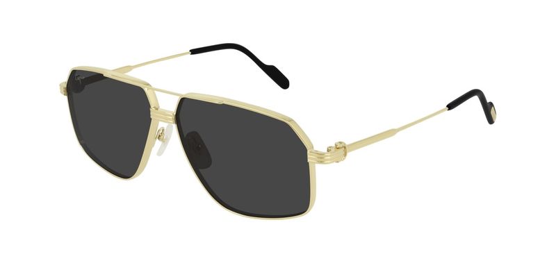 Cartier Rechteckig Sonnenbrillen CT0270S Gold für Herr