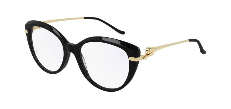 Cartier Cat Eye Eyeglasses CT0283O Black for Woman