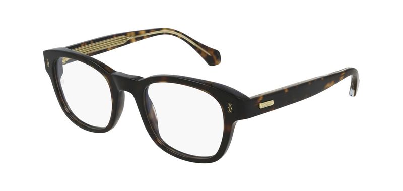 Cartier Rechteckig Brillen CT0292O Havana für Herr