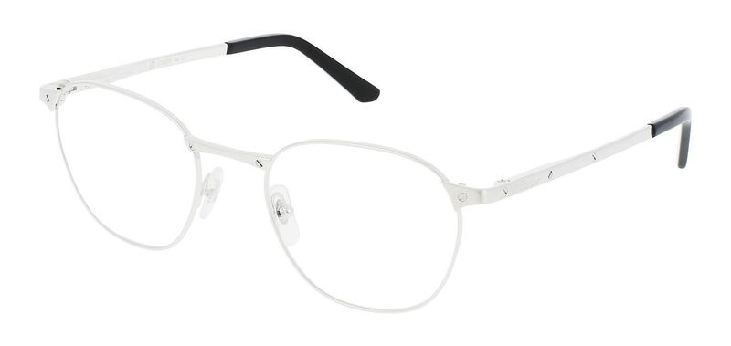 Cartier Rechteckig Brillen CT0337O Sillber für Herr