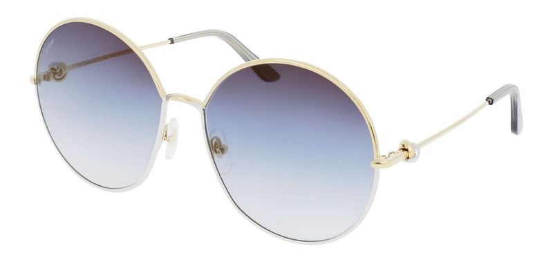Cartier Rund Sonnenbrillen CT0360S Gold für Dame
