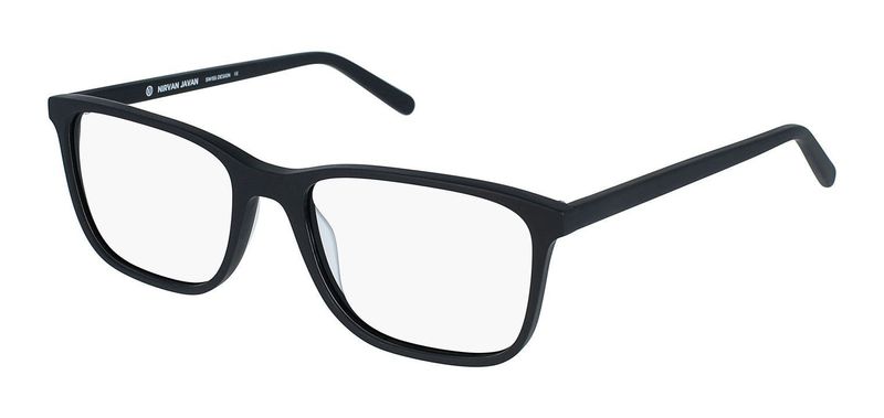 Nirvan Javan Rectangle Eyeglasses NJE17 Matt black for Man