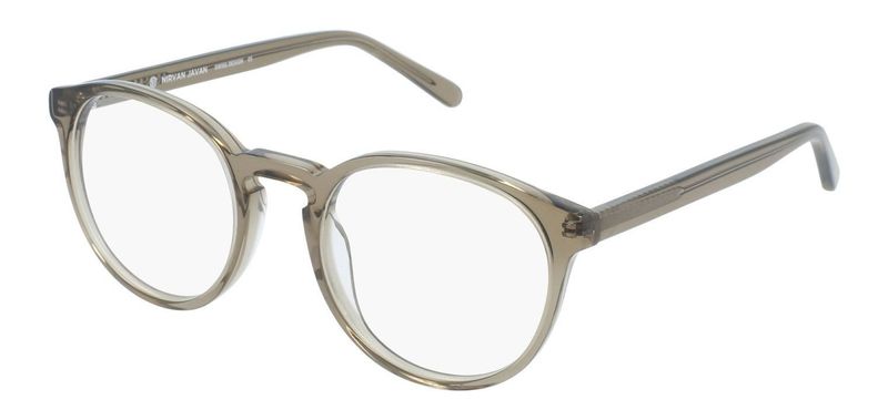 Nirvan Javan Rectangle Eyeglasses NJE29 Grey for Unisex