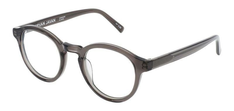 Nirvan Javan Round Eyeglasses LONDON 03 Grey for Unisex