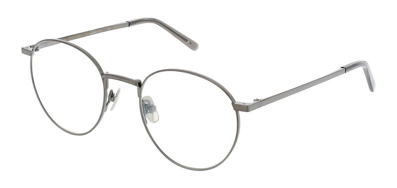 Nirvan Javan Round Eyeglasses TOKYO 04 Matt black for Unisex